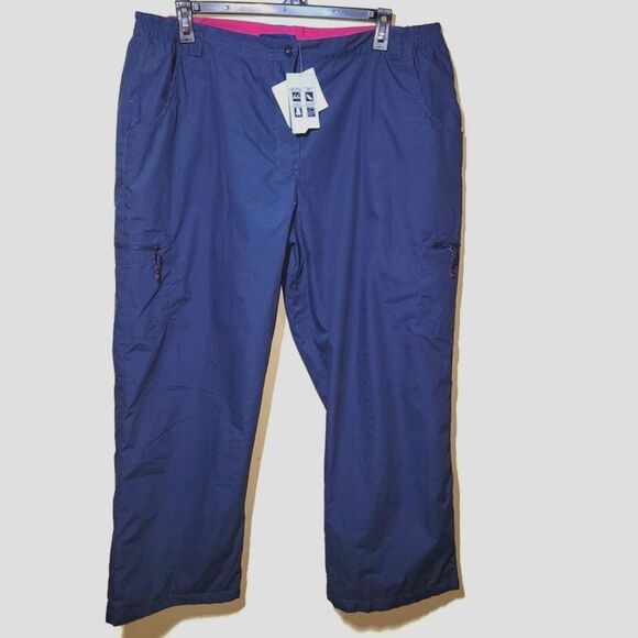 New Mountain Warehouse Navy Fleece Lined Pants 16 - Picture 1 of 12